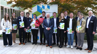 Teilnehmerinnen und Teilnehmer des Hochschulpreises 2025